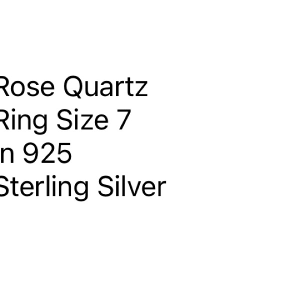 🆕 Genuine Rose Quartz Ring in 925 Sterling Silver – Size 7 🆕 - Picture 2 of 9